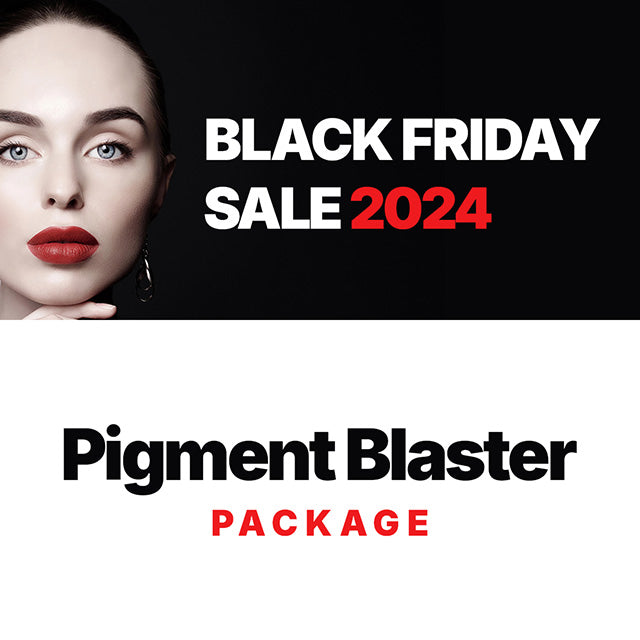 Pigment Blaster: 4 PICO +2 Microneedling w/PRP + 2 CO2 Face masks (in office application) + Even and Correct 3 step system+ Colorescience No show SPF + FREE Visia evaluation